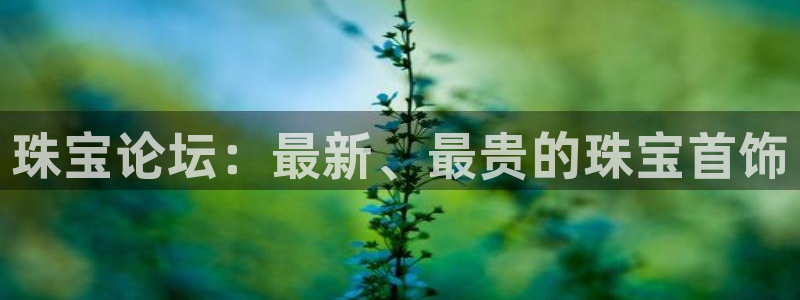 新宝5是什么：珠宝论坛：最新、最贵的珠宝首饰