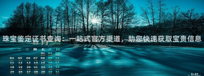 新宝 5测速：珠宝鉴定证书查询：一站式官方渠道，助您快速获取宝贵信息