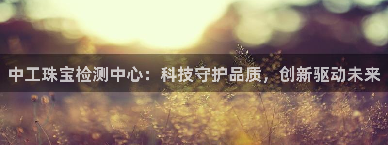 新宝5娱乐手机登录：中工珠宝检测中心：科技守护品质，创新驱动未来