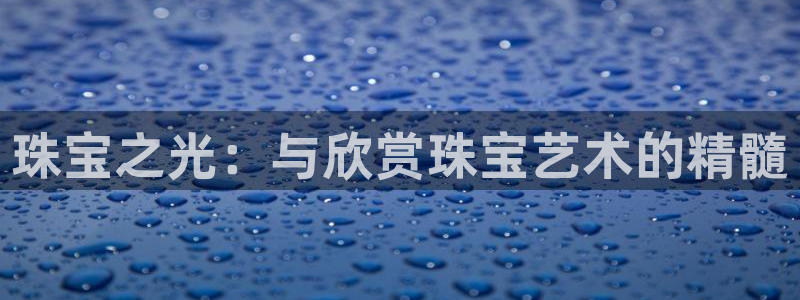 新宝5娱乐同：珠宝之光：与欣赏珠宝艺术的精髓